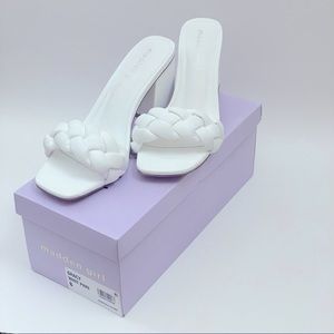 Madden Girl Gracy braided block-heel slide sandal